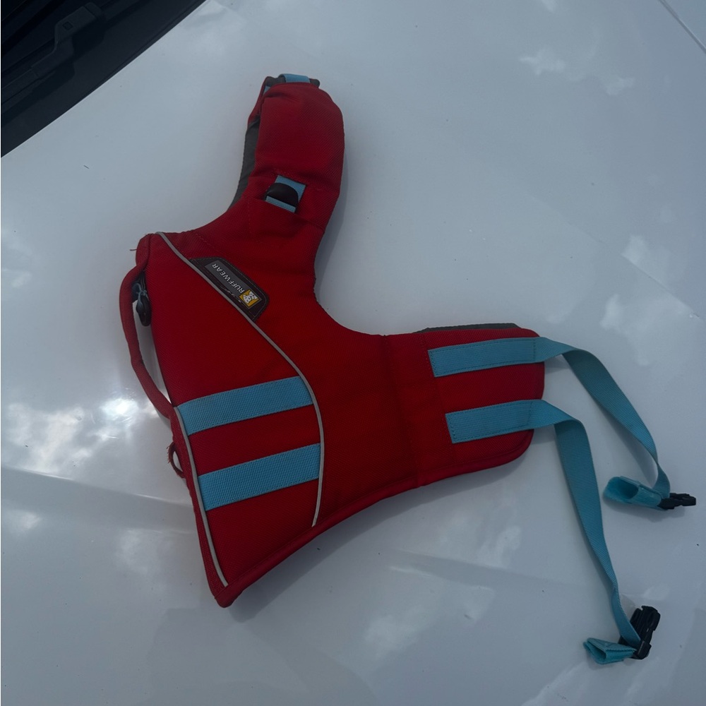RuffWear Blue and Orange Dog Harness for Outdoor Adventures